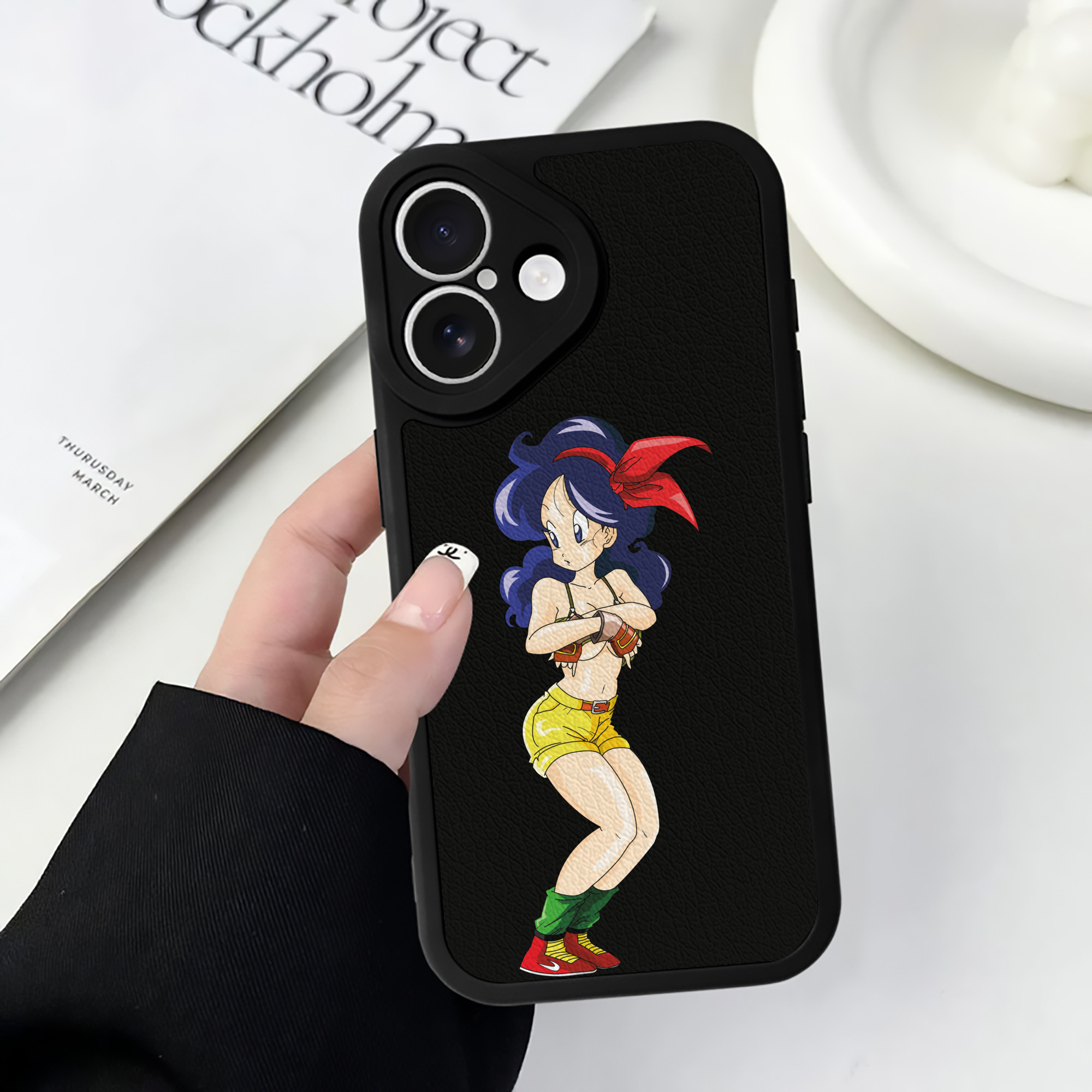（画像用） ドラゴンボール DRAGON BALL 【iPhone 16シリーズ対応】シリコンスマホケース（レザー調） 材質：シリコン